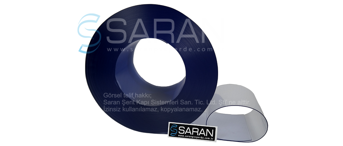 Saran Saydam PVC Şerit Perde Rulosu