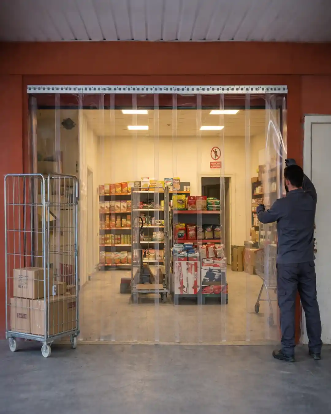 PVC Şerit Perde Uygulama Görseli - SARAN PVC